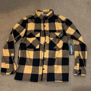 Yellow and Black Plaid Flannel